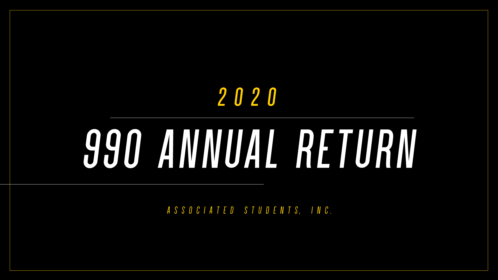 A.S.I. IRS Form 990 2020 | Annual Tax Return