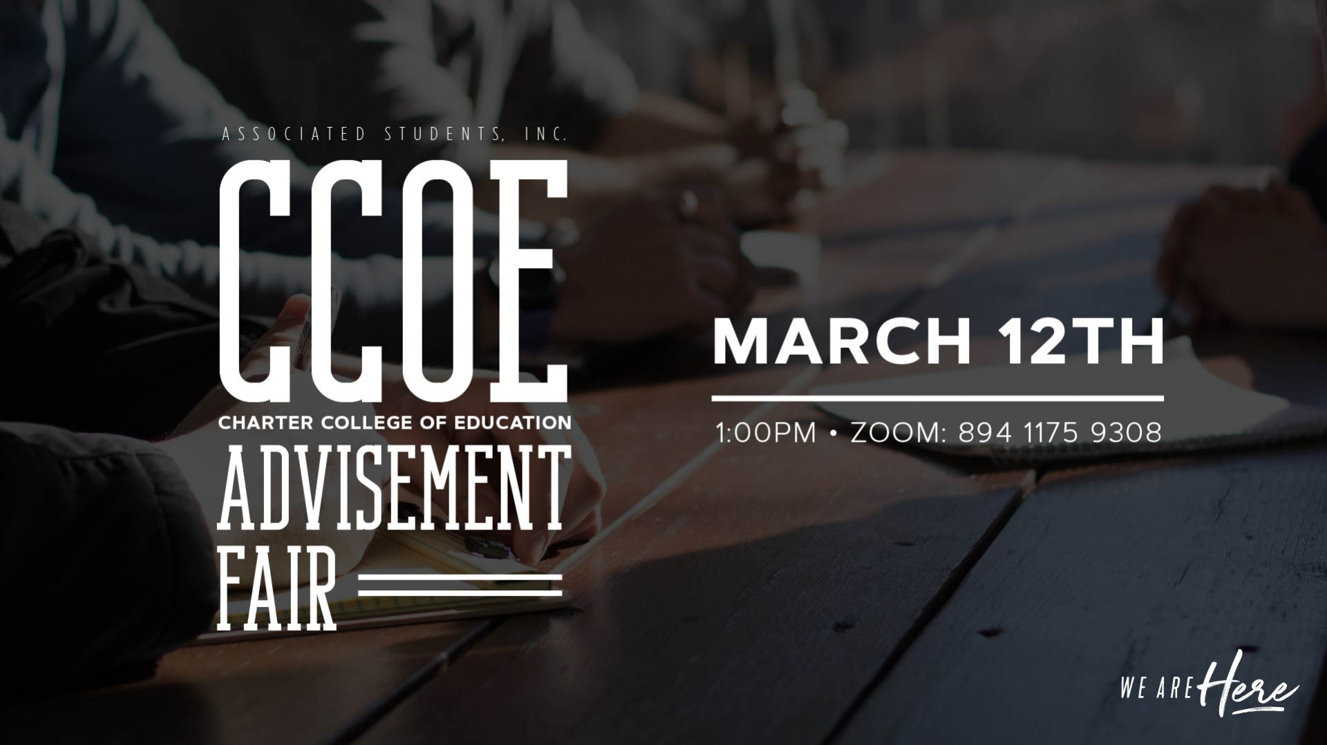 Charter College of Education Advisement Fair