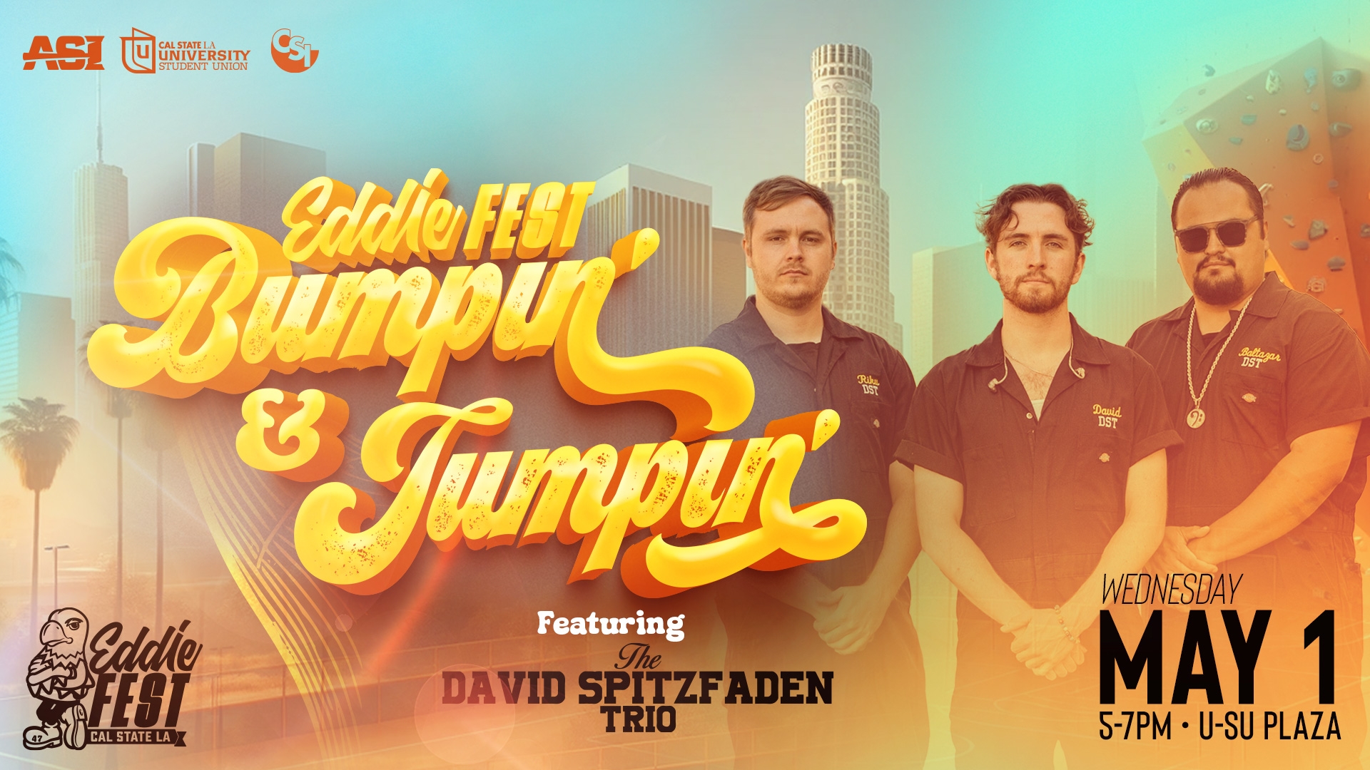 Eddie Fest bumpin and jumpin on may 1 from 7-5pm