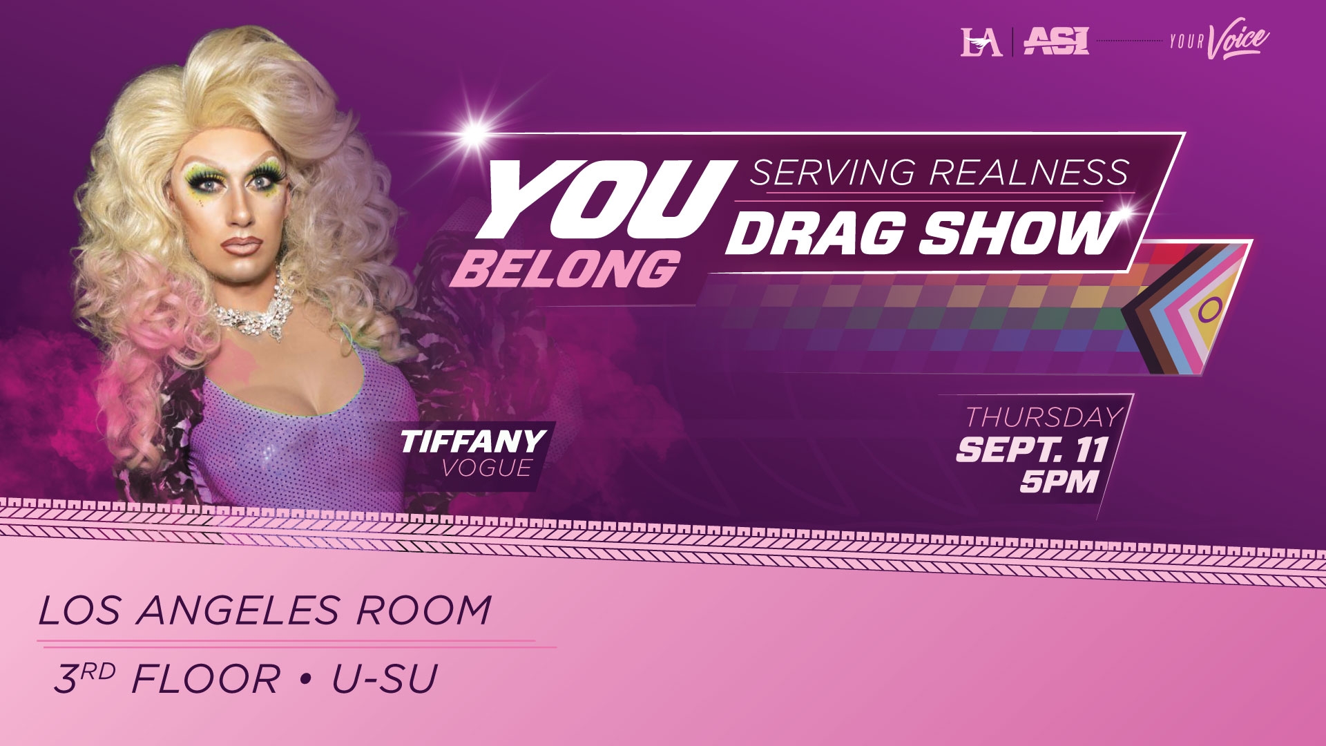 Serving Realness Drag Show Poster