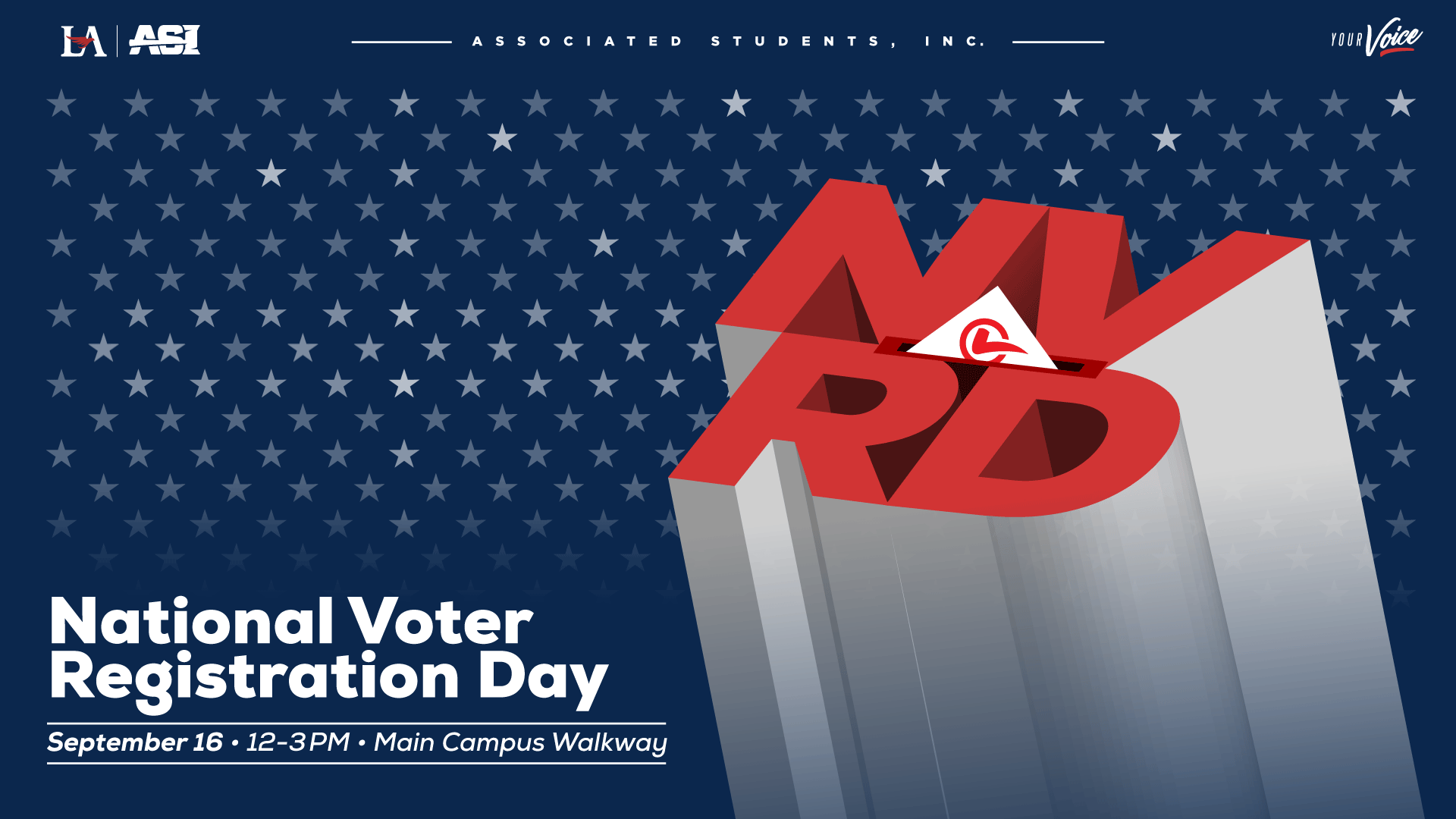 National Voter Registration Day 2025 webslider